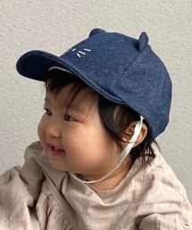 LITTLE GRIN BUDDY（リトル グリンバディ）の「【LITTLE GRIN BUDDY(リトルグリンバディ）】ベビー キャット耳付きキャップ/Cat Ear Cap（キャップ）」