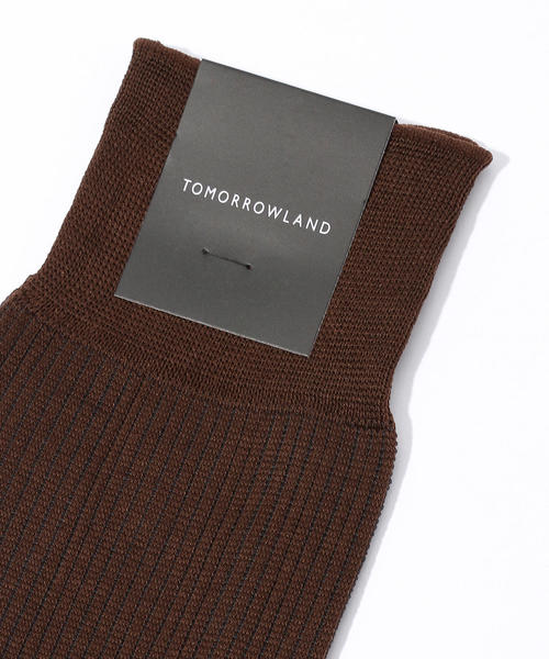 TOMORROWLAND （トゥモローランド）の「TOMORROWLAND コットンナイロン ストライプソックス（ソックス/靴下・メンズ・ブラック/ネイビー/ブラウン系その他2・FREE）」の6枚目の写真