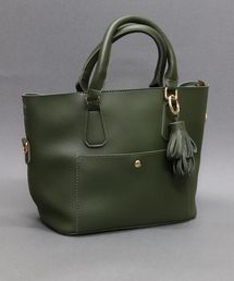 florist | 【2way】フリンジチャームシンプルレザーハンドバック/ショルダーバック(ショルダーバッグ)