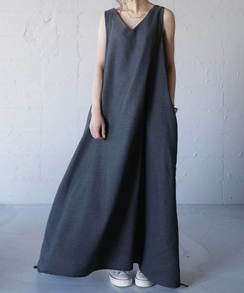 Antiqua アンティカ の ギャザーワンピース ワンピース Wear