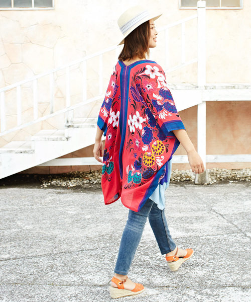 チャイハネ（チャイハネ）の「【チャイハネ】エスニック柄スマートカーディガン（カーディガン/ボレロ・レディース・ブルー/ホワイト/ホワイト系その他/ピンク系その他/ベージュ/ブラック系その他/ライトブルー/ブラウン/マルチ/ブラックミックス/ダークブルー/その他3/その他1/その他2/イエロー/ブルー系その他/ベージュ系その他/ホワイト×ブルー/ホワイト系その他2/イエロー系その他/ネイビー/E/A/B/C/D/H/J/F/G/I・FREE）」の17枚目の写真