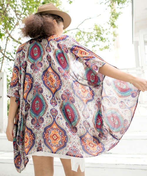 チャイハネ（チャイハネ）の「【チャイハネ】エスニック柄スマートカーディガン（カーディガン/ボレロ・レディース・ブルー/ホワイト/ホワイト系その他/ピンク系その他/ベージュ/ブラック系その他/ライトブルー/ブラウン/マルチ/ブラックミックス/ダークブルー/その他3/その他1/その他2/イエロー/ブルー系その他/ベージュ系その他/ホワイト×ブルー/ホワイト系その他2/イエロー系その他/ネイビー/E/A/B/C/D/H/J/F/G/I・FREE）」の19枚目の写真