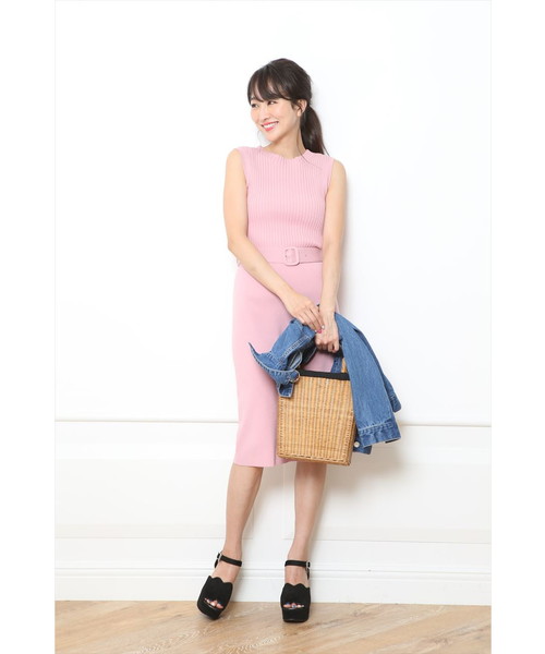 限定版 Rirandture ワンピース ニット素材 リランドチュール ひざ丈ワンピース Curvedhousekids Com