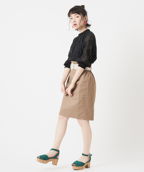 OLIVE des OLIVE（オリーブデオリーブ）の「3Dブラウス（シャツ/ブラウス・レディース・ブラック/オフホワイト/サックスブルー・FREE）」の11枚目の写真