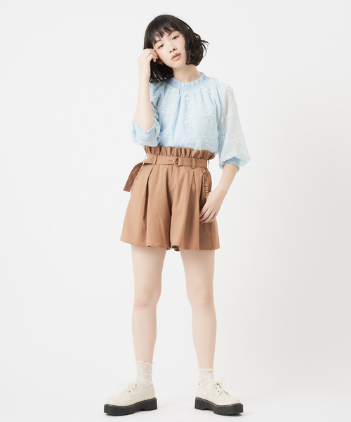 OLIVE des OLIVE（オリーブデオリーブ）の「3Dブラウス（シャツ/ブラウス・レディース・ブラック/オフホワイト/サックスブルー・FREE）」の20枚目の写真