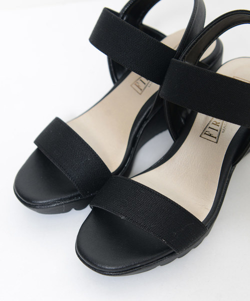 shopnikoniko（ショップニコニコ）の「日本製ストラップゴムコンフォートサンダル（サンダル・レディース・ブラック/ベージュ・LL/S/M/L）」の7枚目の写真