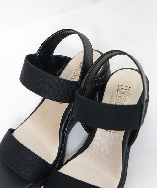 shopnikoniko（ショップニコニコ）の「日本製ストラップゴムコンフォートサンダル（サンダル・レディース・ブラック/ベージュ・LL/S/M/L）」の8枚目の写真