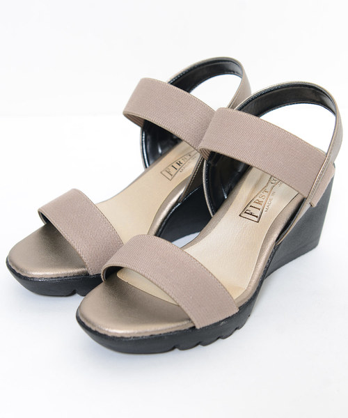 shopnikoniko（ショップニコニコ）の「日本製ストラップゴムコンフォートサンダル（サンダル・レディース・ブラック/ベージュ・LL/S/M/L）」の10枚目の写真