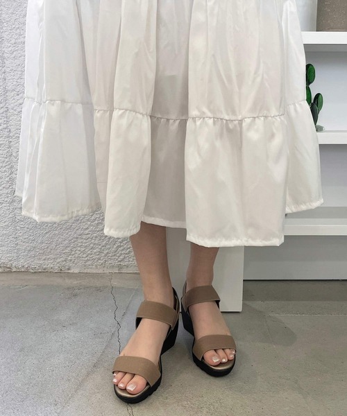 shopnikoniko（ショップニコニコ）の「日本製ストラップゴムコンフォートサンダル（サンダル・レディース・ブラック/ベージュ・LL/S/M/L）」の22枚目の写真