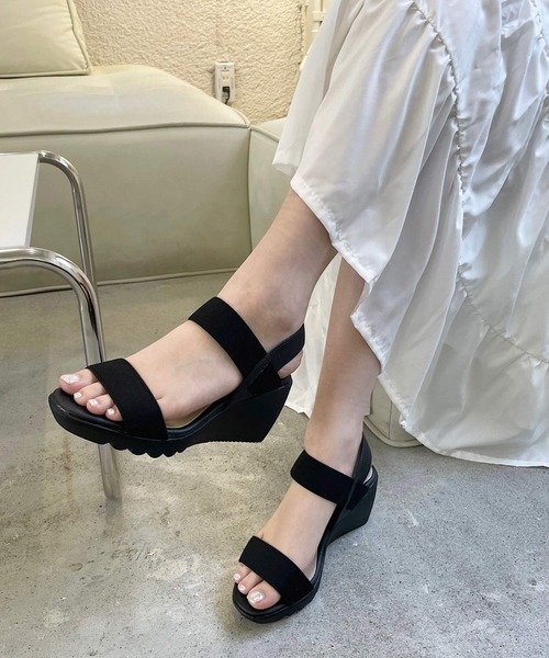 shopnikoniko（ショップニコニコ）の「日本製ストラップゴムコンフォートサンダル（サンダル・レディース・ブラック/ベージュ・LL/S/M/L）」の14枚目の写真