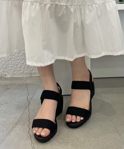 shopnikoniko（ショップニコニコ）の「日本製ストラップゴムコンフォートサンダル（サンダル・レディース・ブラック/ベージュ・LL/S/M/L）」の16枚目の写真