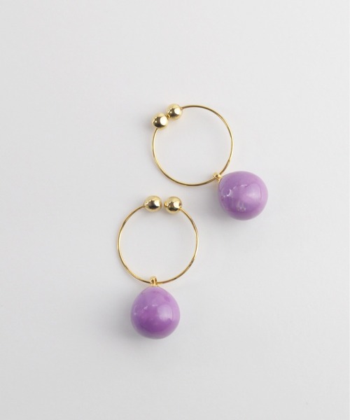 petitcro（プティクロ）の「天然石 プチマル ノンホールピアス（イヤリング・レディース・ライトブルー/ブラック/パープル/オリーブ/オレンジ/クリア/クリアグリーン/クリアイエロー/ベビーピンク/ロイヤルブルー/オレンジ系その他/ブラウン/ネイビー/レッド/ホワイト/ブラック系その他/ホワイト系その他/ダークパープル/グリーン/ブルー系その他/コーラルピンク/オレンジ系その他2・ONE SIZE）」の13枚目の写真