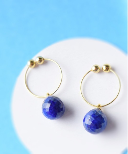 petitcro（プティクロ）の「天然石 プチマル ノンホールピアス（イヤリング・レディース・ライトブルー/ブラック/パープル/オリーブ/オレンジ/クリア/クリアグリーン/クリアイエロー/ベビーピンク/ロイヤルブルー/オレンジ系その他/ブラウン/ネイビー/レッド/ホワイト/ブラック系その他/ホワイト系その他/ダークパープル/グリーン/ブルー系その他/コーラルピンク/オレンジ系その他2・ONE SIZE）」の12枚目の写真