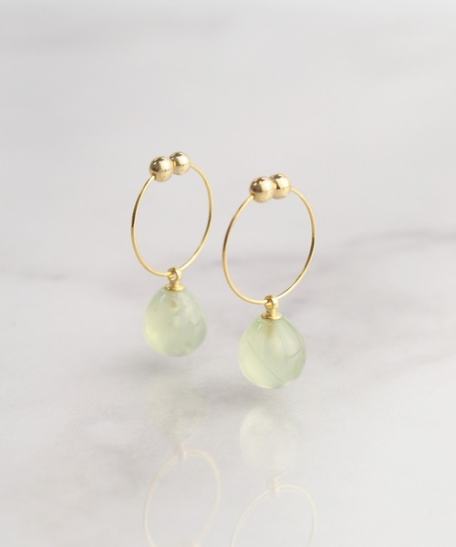 petitcro（プティクロ）の「天然石 プチマル ノンホールピアス（イヤリング・レディース・ライトブルー/ブラック/パープル/オリーブ/オレンジ/クリア/クリアグリーン/クリアイエロー/ベビーピンク/ロイヤルブルー/オレンジ系その他/ブラウン/ネイビー/レッド/ホワイト/ブラック系その他/ホワイト系その他/ダークパープル/グリーン/ブルー系その他/コーラルピンク/オレンジ系その他2・ONE SIZE）」の8枚目の写真