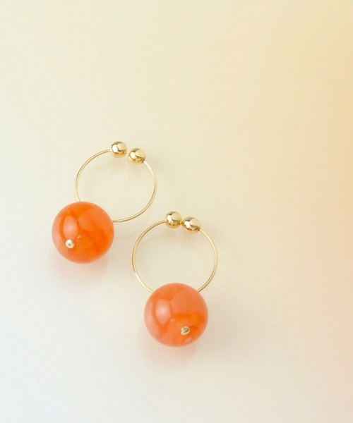 petitcro（プティクロ）の「天然石 プチマル ノンホールピアス（イヤリング・レディース・ライトブルー/ブラック/パープル/オリーブ/オレンジ/クリア/クリアグリーン/クリアイエロー/ベビーピンク/ロイヤルブルー/オレンジ系その他/ブラウン/ネイビー/レッド/ホワイト/ブラック系その他/ホワイト系その他/ダークパープル/グリーン/ブルー系その他/コーラルピンク/オレンジ系その他2・ONE SIZE）」の21枚目の写真