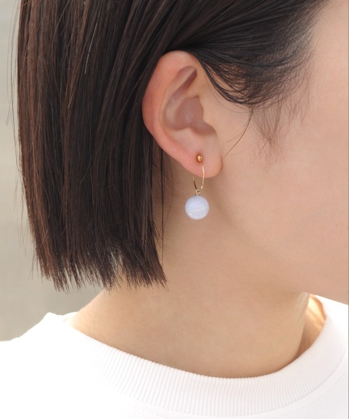 天然石 プチマル ノンホールピアス（イヤリング）｜petitcro（プティクロ）