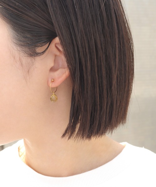 天然石 プチマル ノンホールピアス（イヤリング）｜petitcro（プティクロ）