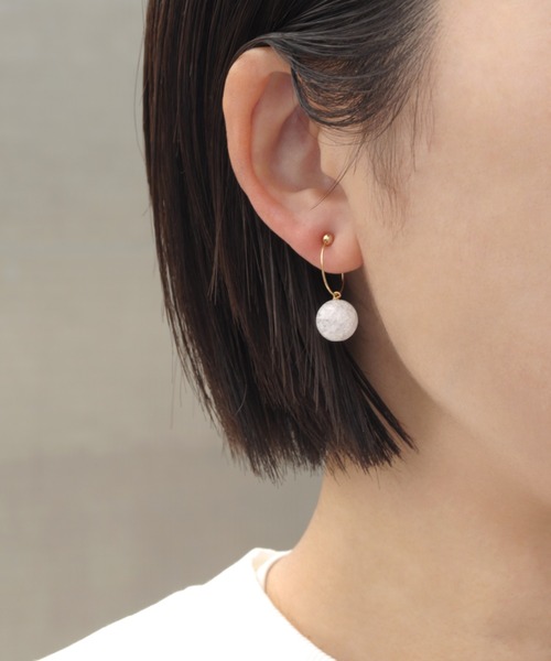 天然石 プチマル ノンホールピアス（イヤリング）｜petitcro（プティクロ）