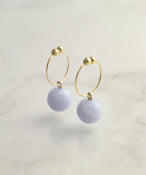 天然石 プチマル ノンホールピアス（イヤリング）｜petitcro（プティクロ）