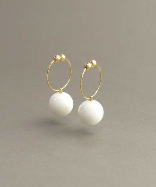 天然石 プチマル ノンホールピアス（イヤリング）｜petitcro（プティクロ）