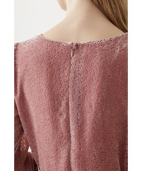 JILL STUART（ジルスチュアート）の「◆【ピンクWEB限定】ノエリアオパールベルベットワンピース（ワンピース・レディース・ネイビー/ピンク/ボルドー・2/0）」の8枚目の写真