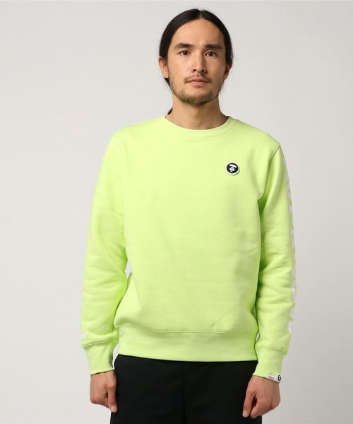 AAPE BY A BATHING APE(エーエイプバイアベイシングエイプ)の「AAPE CREW NECK SWEATER(スウェット)」|ライトイエロー