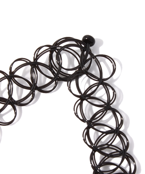 WEGO（ウィゴー）の「WEGO/クロスタトゥチョーカー（ネックレス・レディース・ホワイト/ブラック/ブルー/イエロー・FREE）」の8枚目の写真