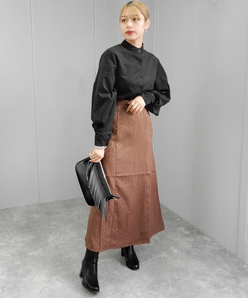 minia（ミニア）の「スタックヒールミドルブーツ　■（ブーツ・レディース・ホワイト/ブラック/ブラウン/ダークブラウン・S/M/L/LL）」の22枚目の写真