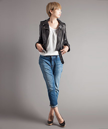 NANO universe（ナノユニバース）の「Schott/wb:ONE STARレザーダブル