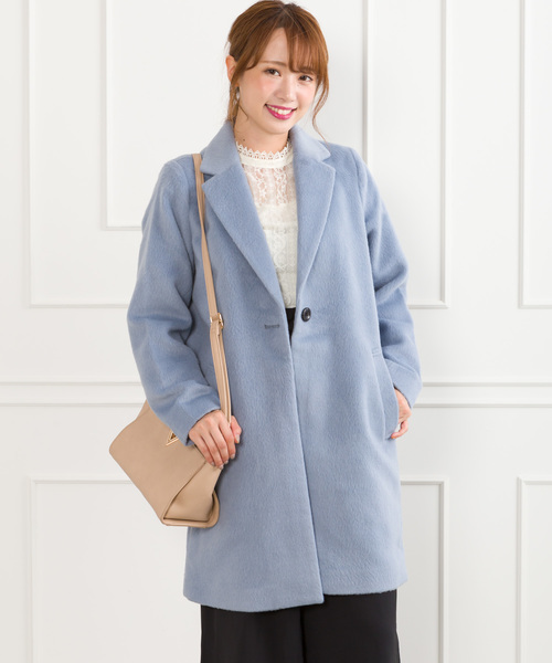 SpRay（スプレイ）の「シャギーチェスターコート（チェスターコート