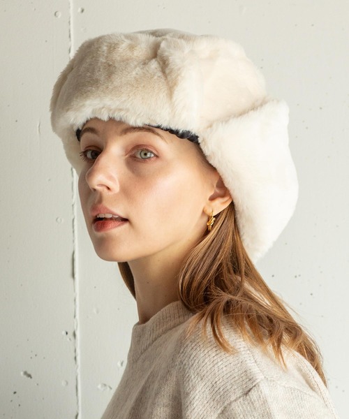 フェイクファーハット/フライトキャップ/パイロット