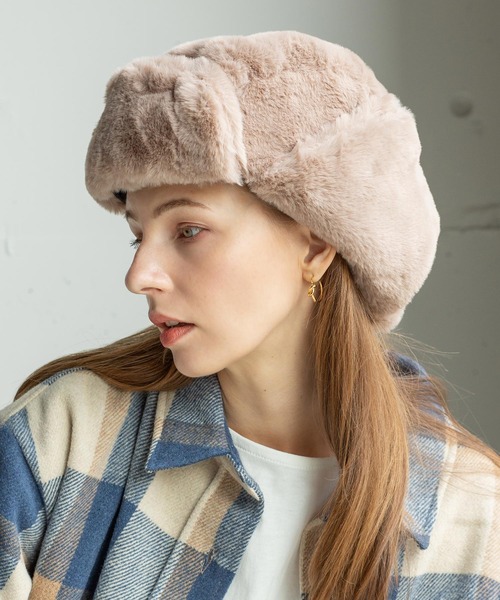 フェイクファーハット/フライトキャップ/パイロット