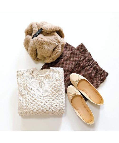 14+（イチヨンプラス）の「フェイクファーハット / フライトキャップ / パイロット（キャップ・レディース・ブラック/モカ/ライトベージュ・FREE）」の9枚目の写真