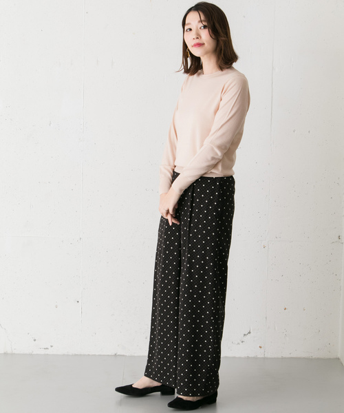 URBAN RESEARCH ROSSO WOMEN（アーバンリサーチ　ロッソ）の「ベーシッククルーネックニット（ニット/セーター・レディース・アイボリー/ブラウン系その他/イエロー・FREE）」の7枚目の写真