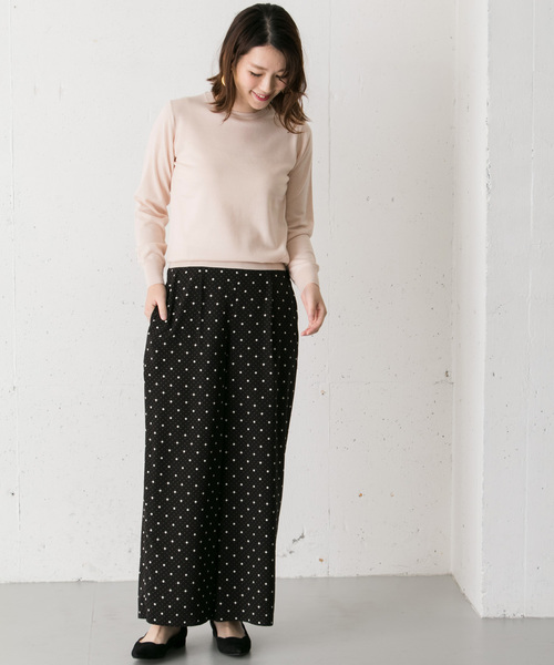 URBAN RESEARCH ROSSO WOMEN（アーバンリサーチ　ロッソ）の「ベーシッククルーネックニット（ニット/セーター・レディース・アイボリー/ブラウン系その他/イエロー・FREE）」の13枚目の写真