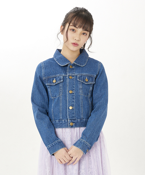 セール Prime レースアップｇジャン デニムジャケット Cherite By Cherite Prime Pattern シェリエットバイプライムパターン のファッション