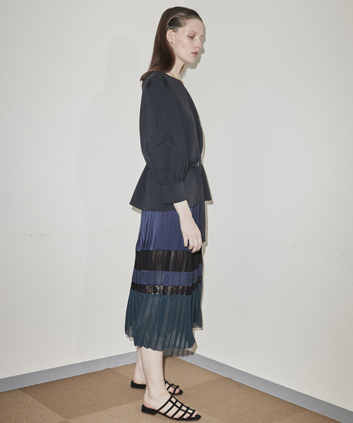 MAISON SPECIAL(メゾンスペシャル)の「2WAYリネンライクブラウス 【MAISON SPECIAL/メゾンスペシャル】(シャツ/ブラウス・レディース・ブラック/アイボリー・FREE)」の16枚目の写真