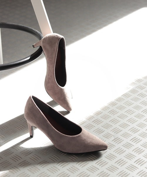 SESTO(セスト)の「甲深ポインテッドトゥ7cmストレートヒールパンプス(パンプス・レディース・レオパード/パイソン/チェック/キャメル/ブラック系その他/ボルドー/アイボリー/グレー/ダークブラウン/ブラック・23.5cm/24.0cm/24.5cm/25.5cm/22.5cm/23.0cm/22.0cm)」の5枚目の写真