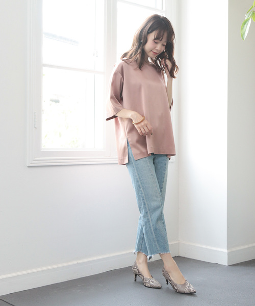 SESTO(セスト)の「甲深ポインテッドトゥ7cmストレートヒールパンプス(パンプス・レディース・レオパード/パイソン/チェック/キャメル/ブラック系その他/ボルドー/アイボリー/グレー/ダークブラウン/ブラック・23.5cm/24.0cm/24.5cm/25.5cm/22.5cm/23.0cm/22.0cm)」の12枚目の写真