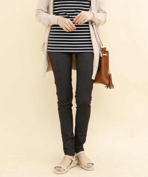 aimoha（アイモハ）の「ハイウエストストレッチ美脚スキニーレギンスパンツ[ポケット付き] (LV)（レギンス/スパッツ・レディース・ホワイト/ブラック/グレー/カーキ/イエロー/スミクロ/グレイッシュブルー/ベージュ/ダークネイビー/インディゴブルー・LARGE/XX-LARGE/SMALL/X-LARGE/XXX-LARGE/MEDIUM）」の16枚目の写真