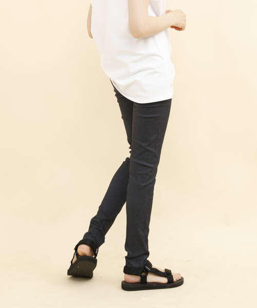 aimoha（アイモハ）の「ハイウエストストレッチ美脚スキニーレギンスパンツ[ポケット付き] (LV)（レギンス/スパッツ・レディース・ホワイト/ブラック/グレー/カーキ/イエロー/スミクロ/グレイッシュブルー/ベージュ/ダークネイビー/インディゴブルー・LARGE/XX-LARGE/SMALL/X-LARGE/XXX-LARGE/MEDIUM）」の19枚目の写真