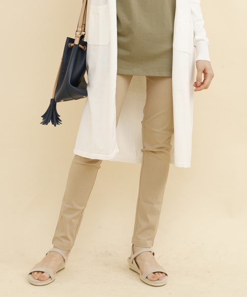 aimoha（アイモハ）の「ハイウエストストレッチ美脚スキニーレギンスパンツ[ポケット付き] (LV)（レギンス/スパッツ・レディース・ホワイト/ブラック/グレー/カーキ/イエロー/スミクロ/グレイッシュブルー/ベージュ/ダークネイビー/インディゴブルー・LARGE/XX-LARGE/SMALL/X-LARGE/XXX-LARGE/MEDIUM）」の17枚目の写真