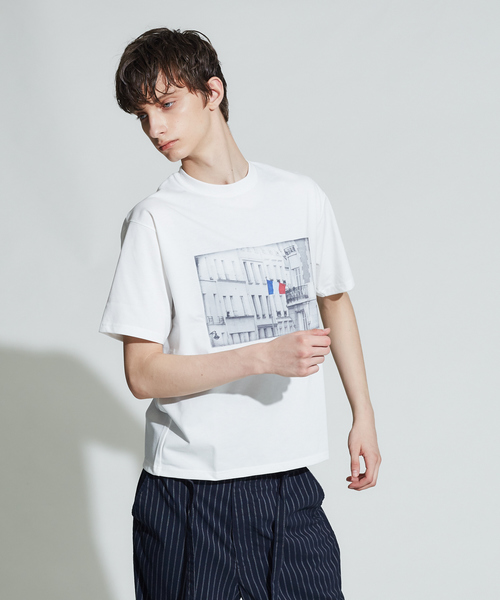 ABAHOUSE(アバハウス)の「【another sky】フォト半袖Tシャツ(Tシャツ/カットソー・メンズ・ホワイト/ブラック/ホワイト系その他/ブラック系その他・44/46/48)」の7枚目の写真
