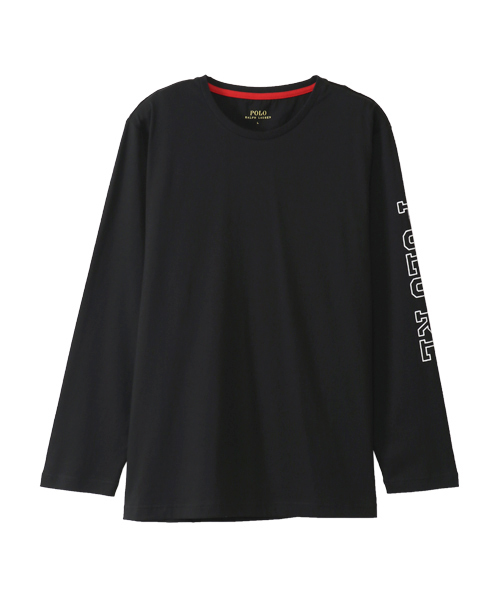POLO RALPH LAUREN SLEEPWEAR�i�|�������t���[�����X���[�v�E�F�A�j�́u�yPOLO RALPH LAUREN�z���� �N���[�l�b�N�i���̑��g�b�v�X�j�v�b�u���b�N