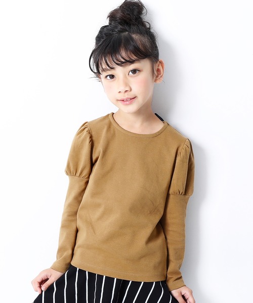 devirock（デビロック）の「ガールズデザイン長袖Tシャツ（Tシャツ/カットソー・キッズ・ブルー系その他4/ブルー系その他3/ブルー系その他2/ベージュ系その他2/ブラウン系その他2/グレー系その他2/ブラック系その他3/ブラック系その他2/ブルー系その他/ベージュ系その他/ブラウン系その他/グレー系その他/ブラック系その他/ホワイト系その他/ラベンダー/パープル系その他/ベージュ系その他3・110cm/120cm/130cm/140cm/150cm/160cm/80ｃｍ/90cm/100cm）」の7枚目の写真