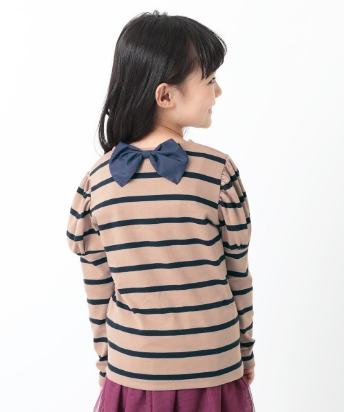 devirock（デビロック）の「ガールズデザイン長袖Tシャツ（Tシャツ/カットソー・キッズ・ブルー系その他4/ブルー系その他3/ブルー系その他2/ベージュ系その他2/ブラウン系その他2/グレー系その他2/ブラック系その他3/ブラック系その他2/ブルー系その他/ベージュ系その他/ブラウン系その他/グレー系その他/ブラック系その他/ホワイト系その他/ラベンダー/パープル系その他/ベージュ系その他3・110cm/120cm/130cm/140cm/150cm/160cm/80ｃｍ/90cm/100cm）」の11枚目の写真