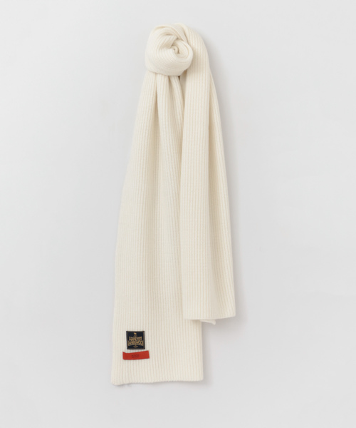 URBAN RESEARCH ROSSO MEN（アーバンリサーチロッソメン）の「ハミルトンラムズウールマフラー（マフラー・メンズ・オフホワイト/ブラック/グレー・FREE）」の2枚目の写真