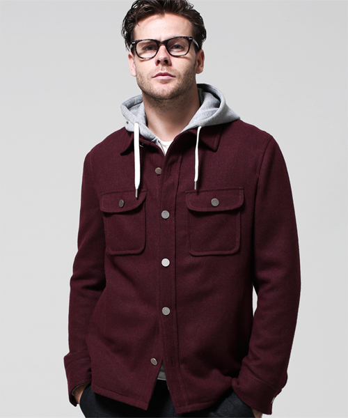 NANO universe(ナノユニバース)の「junhashimoto nano・universe/ ウールフラノ CPO(ブルゾン・メンズ・ブラック/グレー/ネイビー/レッド/ボルドー/その他1・X-LARGE/MEDIUM/LARGE/SMALL)」の5枚目の写真