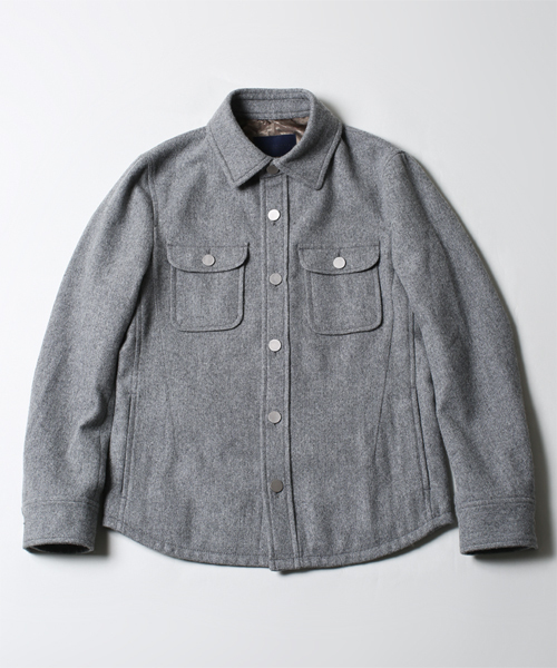 NANO universe(ナノユニバース)の「junhashimoto nano・universe/ ウールフラノ CPO(ブルゾン・メンズ・ブラック/グレー/ネイビー/レッド/ボルドー/その他1・X-LARGE/MEDIUM/LARGE/SMALL)」の22枚目の写真