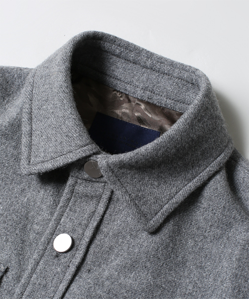 NANO universe(ナノユニバース)の「junhashimoto nano・universe/ ウールフラノ CPO(ブルゾン・メンズ・ブラック/グレー/ネイビー/レッド/ボルドー/その他1・X-LARGE/MEDIUM/LARGE/SMALL)」の17枚目の写真